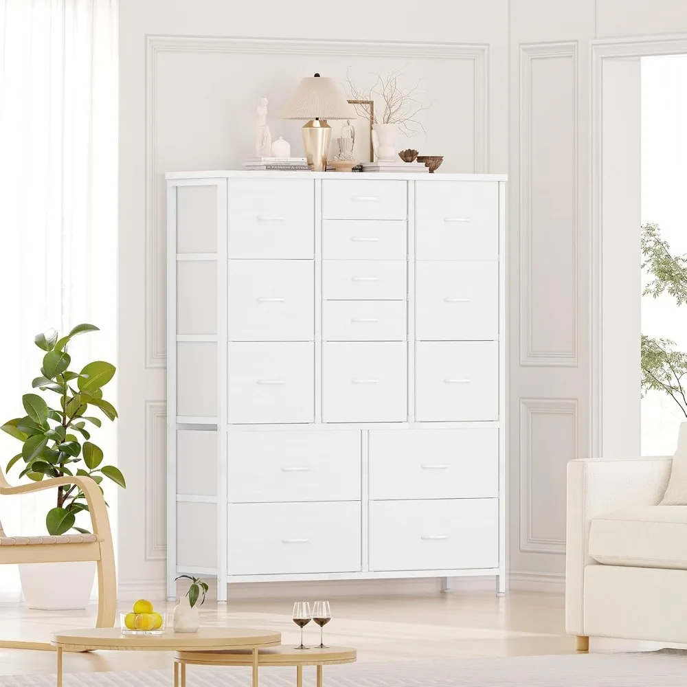 15 Drawers Dresser, Tall Dressers for Bedroom, Large Chests of Drawers, Fabric Storage Dresser Organizer Unit
15 Drawers Dresser, Tall Dressers for Bedroom, Large Chests of Drawers, Fabric Storage Dresser Organizer Unit