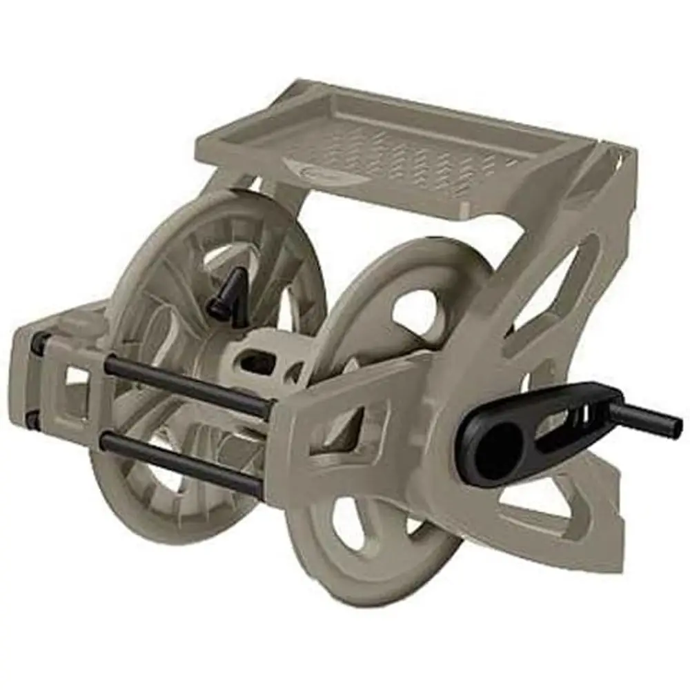 Slide Trak Garden Hose Reel Wall-Mount Holder With Storage Tray Dark Taupe Outdoor Organizer For 175 Ft 5/8" Standard Vinyl Water Hoses Lawn Yard
Slide Trak Garden Hose Reel Wall-Mount Holder With Storage Tray Dark Taupe Outdoor Organizer For 175 Ft 5/8" Standard Vinyl Water Hoses Lawn Yard