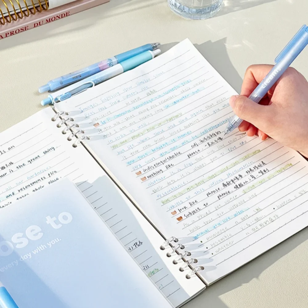 Simple Stationery A5/B5 Binder Notebook PVC Cover Gradient Color Kawaii Loose-Leaf Notebook 60 Sheets Horizontal Line
Simple Stationery A5/B5 Binder Notebook PVC Cover Gradient Color Kawaii Loose-Leaf Notebook 60 Sheets Horizontal Line