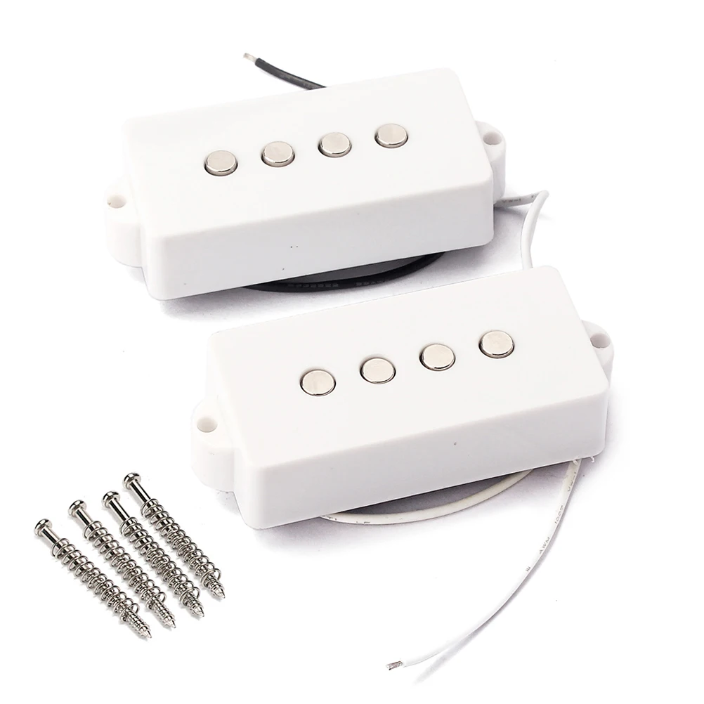 4 String Electric Bass Pickups Bridge Neck Pickups Set for PB Bass Guitar Open Style Guitar Parts and Accessories GMB12 White
4 String Electric Bass Pickups Bridge Neck Pickups Set for PB Bass Guitar Open Style Guitar Parts and Accessories GMB12 White