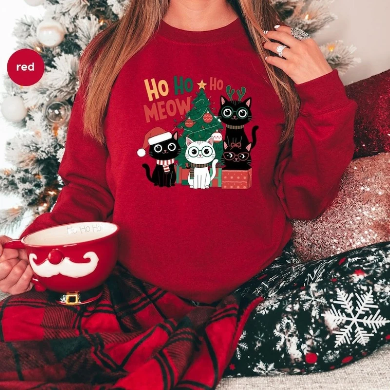 Funny Christmas DTF Transfer Cat Lovers Holiday Apparel Ready To Press Iron on For Family Winter Long Sleeve Thermal Hoodie
Funny Christmas DTF Transfer Cat Lovers Holiday Apparel Ready To Press Iron on For Family Winter Long Sleeve Thermal Hoodie