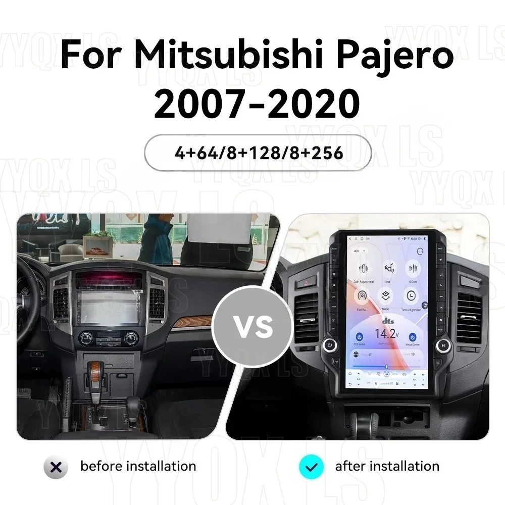 14.5 Inch Qualcomm Android For Mitsubishi Pajero V80 2007-2020, 2K IPS Wireless CarPlay Car Stereo GPS Navigation DSP 4G WiFi
14.5 Inch Qualcomm Android For Mitsubishi Pajero V80 2007-2020, 2K IPS Wireless CarPlay Car Stereo GPS Navigation DSP 4G WiFi