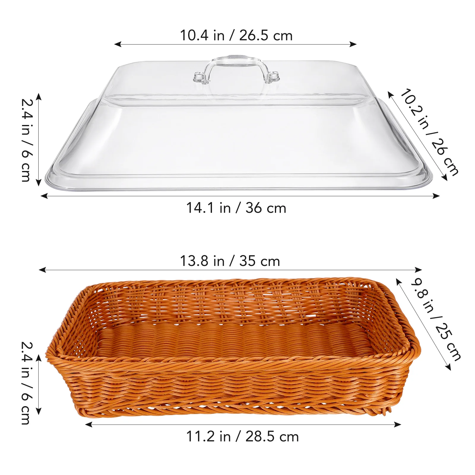 Food Serving Basket Imitation Rattan Woven Storage Baskets Simulation Tray Serve Light Brown
Food Serving Basket Imitation Rattan Woven Storage Baskets Simulation Tray Serve Light Brown