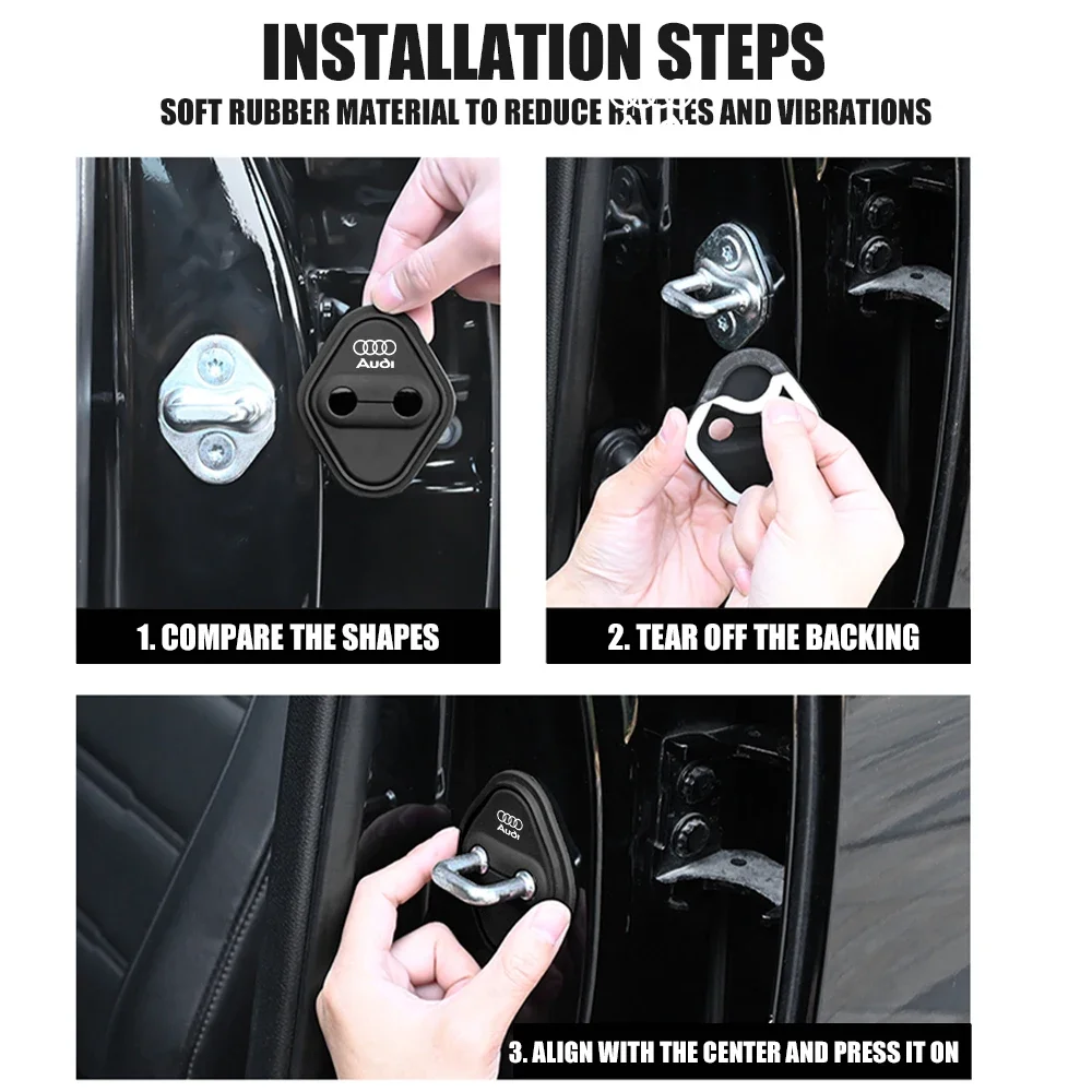 2025 Hot 4pcs Silicone Car SLINE Emblem Door Lock Cover Guard Sticker For Audi A3 8P S3 8V A4 B8 B6 B7 A6 C6 C5 C7 A5 Q3 Q5 Q7 T
2025 Hot 4pcs Silicone Car SLINE Emblem Door Lock Cover Guard Sticker For Audi A3 8P S3 8V A4 B8 B6 B7 A6 C6 C5 C7 A5 Q3 Q5 Q7 T