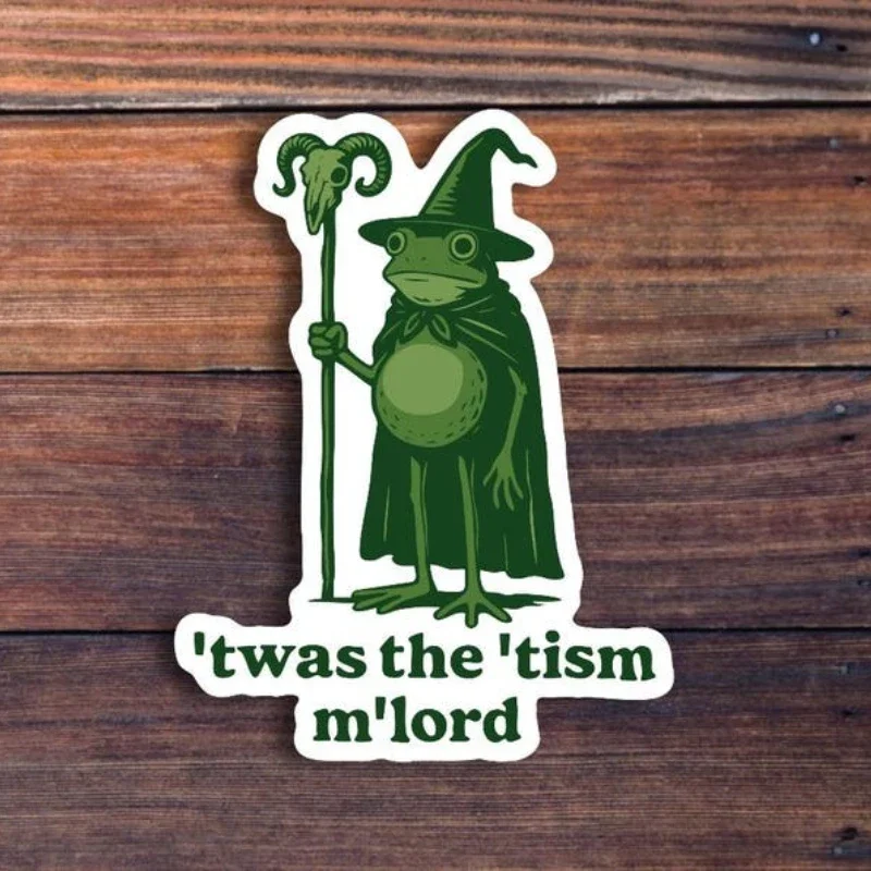 1 шт. виниловая наклейка Tism Frog Wizard в стиле Weirdcore, мем-деколь с зеленым плащом и выразительными глазами, многоразовая, для декора автомобиля и ноутбука
1 шт. виниловая наклейка Tism Frog Wizard в стиле Weirdcore, мем-деколь с зеленым плащом и выразительными глазами, многоразовая, для декора автомобиля и ноутбука