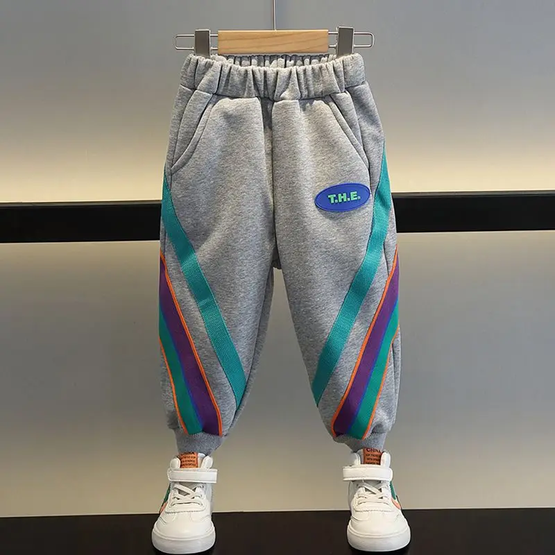 Boys' Fleece-Lined Trousers 2022 New Baby Autumn and Winter Clothes Thick Casual Pants Children Handsome Single-Layer Sports
Boys' Fleece-Lined Trousers 2022 New Baby Autumn and Winter Clothes Thick Casual Pants Children Handsome Single-Layer Sports