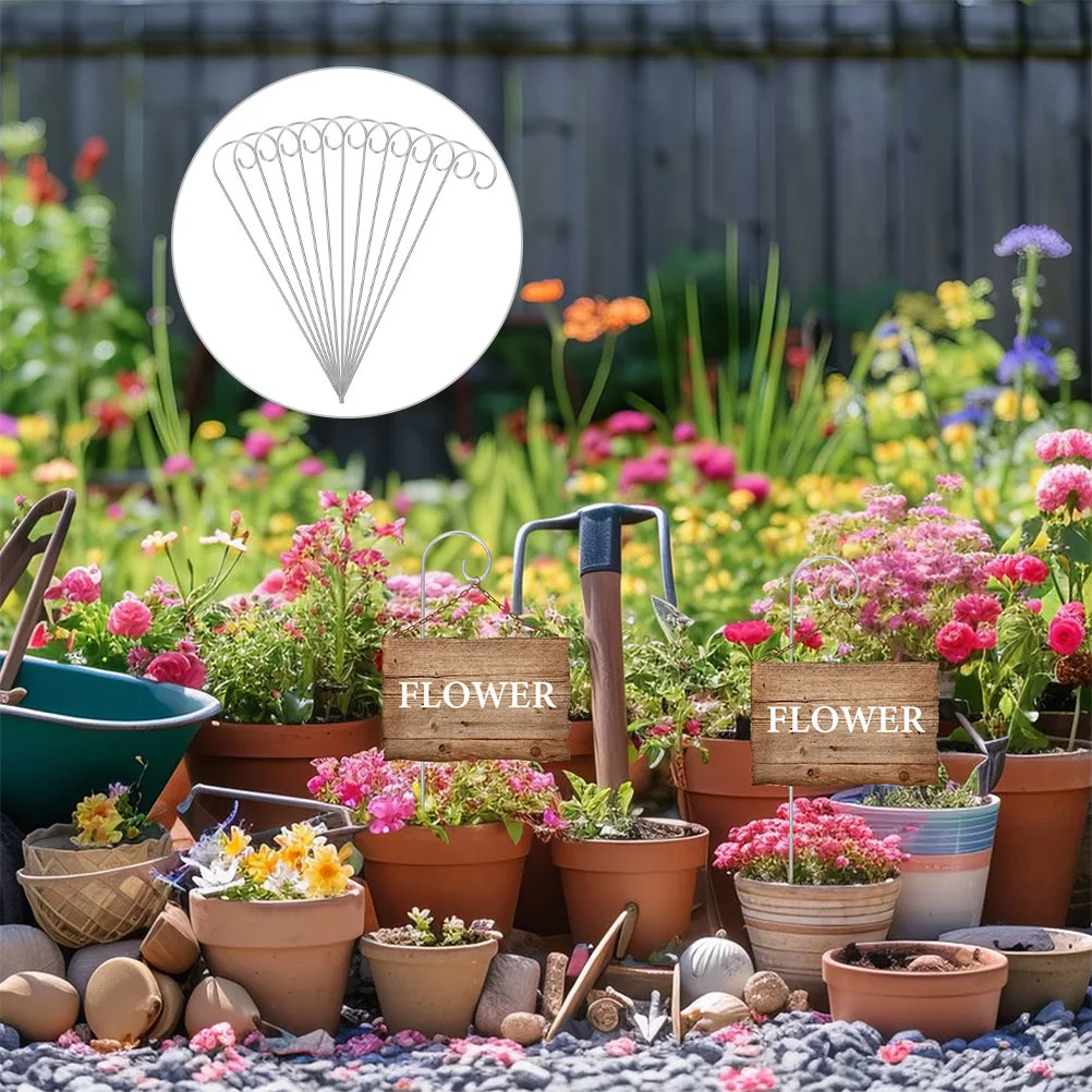 30pcs Garden Shepherd Hooks 30Cm Tall Metal Plant Label Stakes Outdoor Yard Decorations Garden Accessories For Hanging Plants
30pcs Garden Shepherd Hooks 30Cm Tall Metal Plant Label Stakes Outdoor Yard Decorations Garden Accessories For Hanging Plants