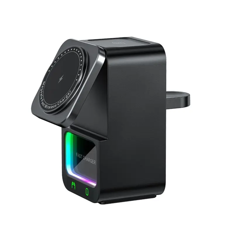 B63B-15W 5 In 1 Magnetic Night Lights Bluetooth Speaker For Iwatch Fast Charging Dock Station
B63B-15W 5 In 1 Magnetic Night Lights Bluetooth Speaker For Iwatch Fast Charging Dock Station