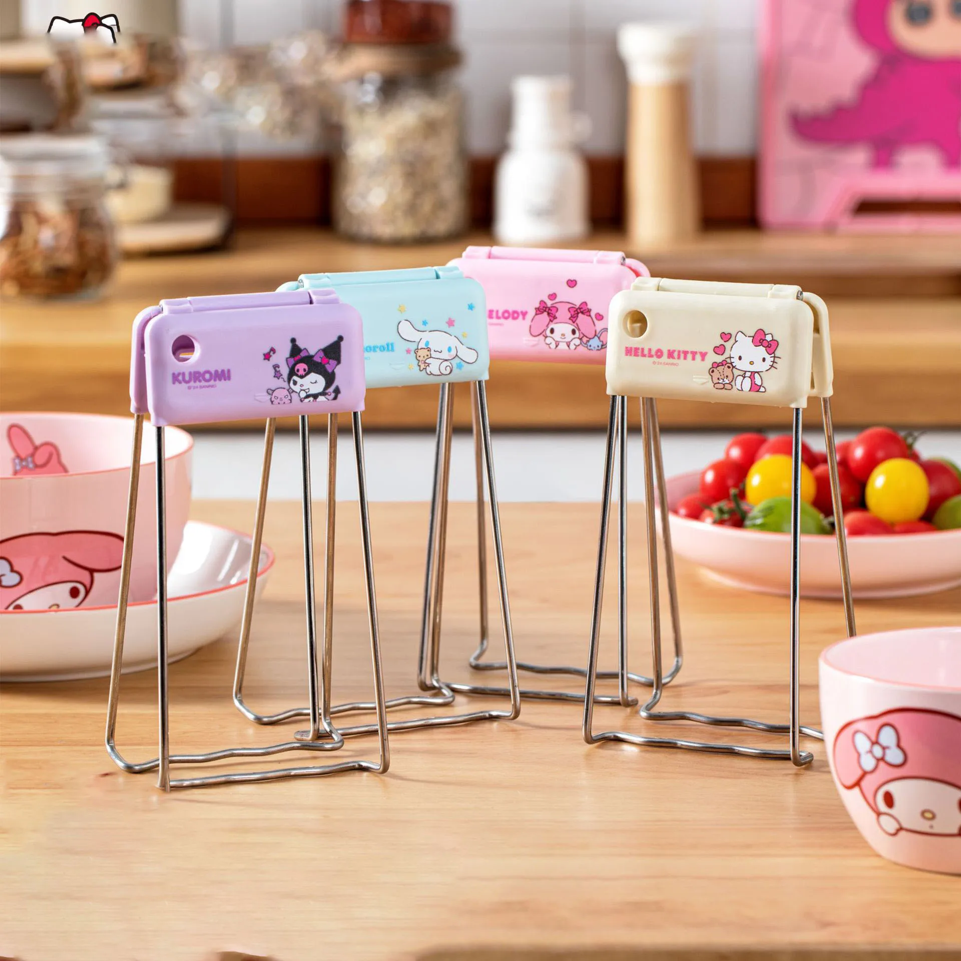 Sanrio Kuromi Hello Kitty My Melody anti-scald clip kawaii plate lifter kitchen cartoon plate lifter steamer clip bowl holder
Sanrio Kuromi Hello Kitty My Melody anti-scald clip kawaii plate lifter kitchen cartoon plate lifter steamer clip bowl holder