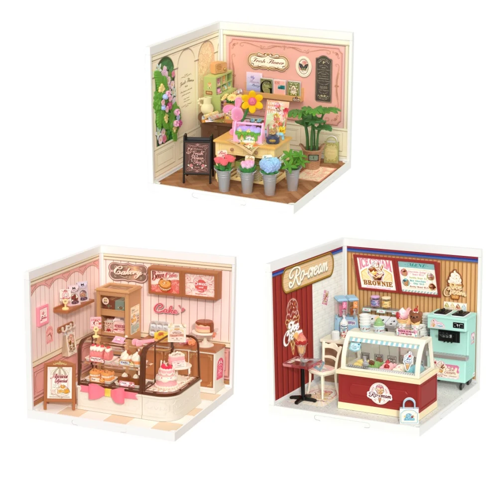 Robotime DIY Miniature House Kit Dollhouse Model Building Craft Kit Birthday Creative Gifts for Adults Kids Fresh Flower Shop
Robotime DIY Miniature House Kit Dollhouse Model Building Craft Kit Birthday Creative Gifts for Adults Kids Fresh Flower Shop