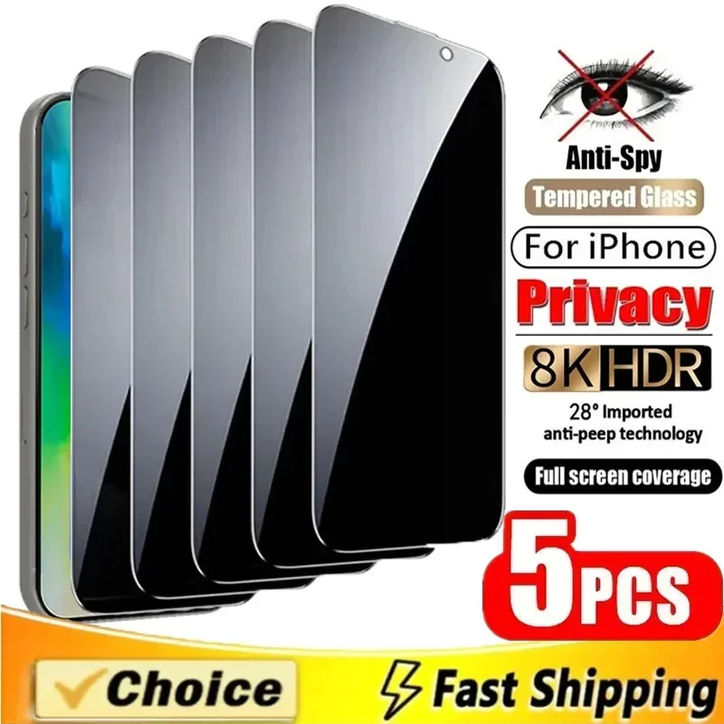 5Pcs Privacy Screen Protector for IPhone 16 15 14 13 12 11 Pro Max Mini Anti-spy Glass for IPhone 7 XS XR 16 Plus XR X XS MAX SE
5Pcs Privacy Screen Protector for IPhone 16 15 14 13 12 11 Pro Max Mini Anti-spy Glass for IPhone 7 XS XR 16 Plus XR X XS MAX SE