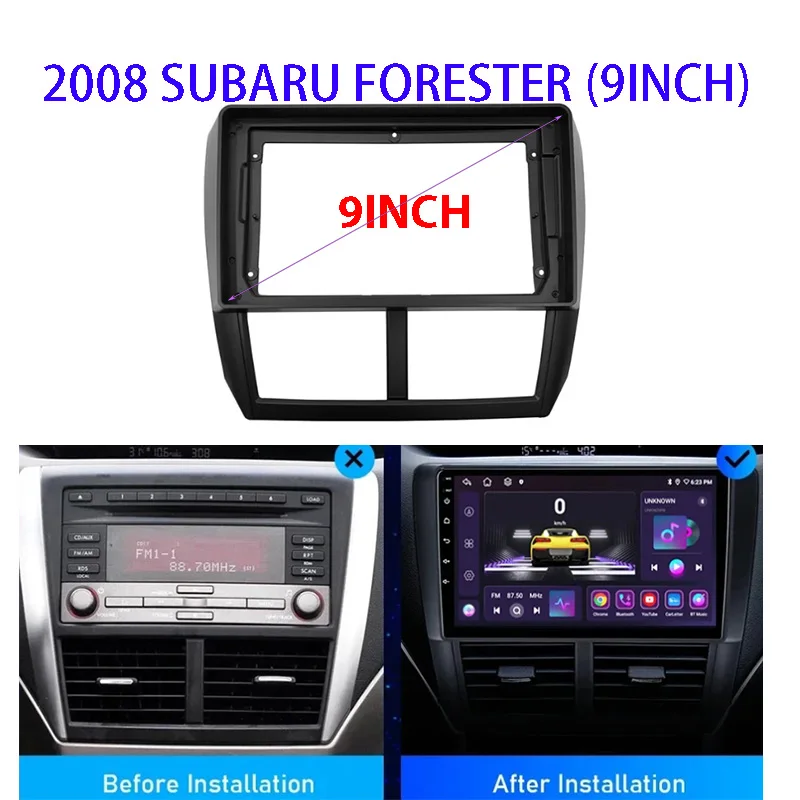 Car Radio Frame Kit For 2008 SUBARU Forester Impreza Auto Stereo Panel Mounting Bezel Faceplate Center Console Holder Fascia
Car Radio Frame Kit For 2008 SUBARU Forester Impreza Auto Stereo Panel Mounting Bezel Faceplate Center Console Holder Fascia