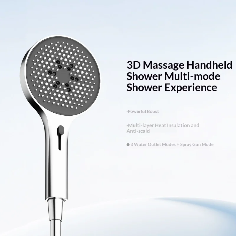 3+1 Function Handheld Shower Head, Multi-speed Adjustable Water Outlet with Pressurized Water Gun
3+1 Function Handheld Shower Head, Multi-speed Adjustable Water Outlet with Pressurized Water Gun