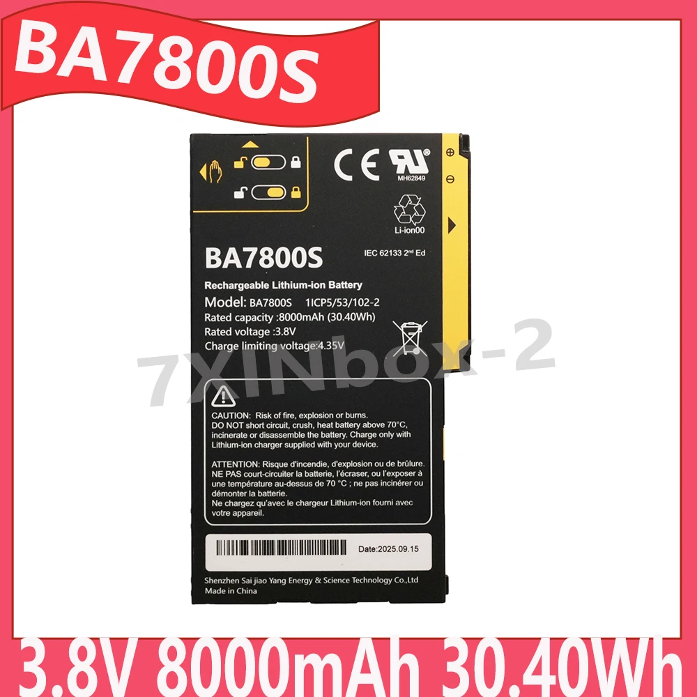 New BA7800S BA7800 3.8V 8000mAh 30.40Wh Battery For A8 Outdoor Beidou Handheld GPS
New BA7800S BA7800 3.8V 8000mAh 30.40Wh Battery For A8 Outdoor Beidou Handheld GPS