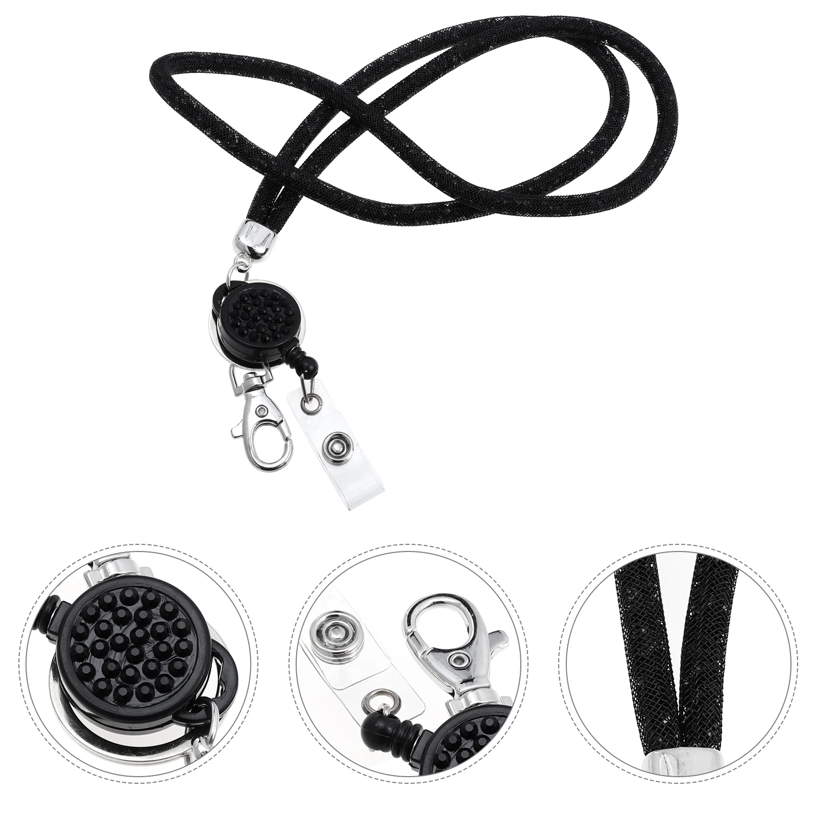 Rhinestones Mobile Phone Chain Lanyard Work Lanyards for Keys Mesh Breakaway Card Holders
Rhinestones Mobile Phone Chain Lanyard Work Lanyards for Keys Mesh Breakaway Card Holders