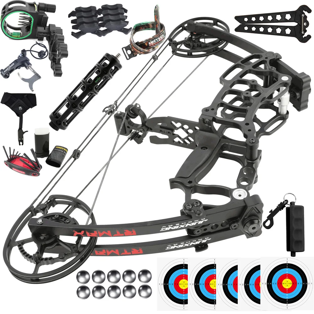 Compound Bow Shooting Steel Ball 420fps Dual Purpose Bow 40-65lbs Archery Arrow 80% Let off for Left Right Hand Hunting Target
Compound Bow Shooting Steel Ball 420fps Dual Purpose Bow 40-65lbs Archery Arrow 80% Let off for Left Right Hand Hunting Target