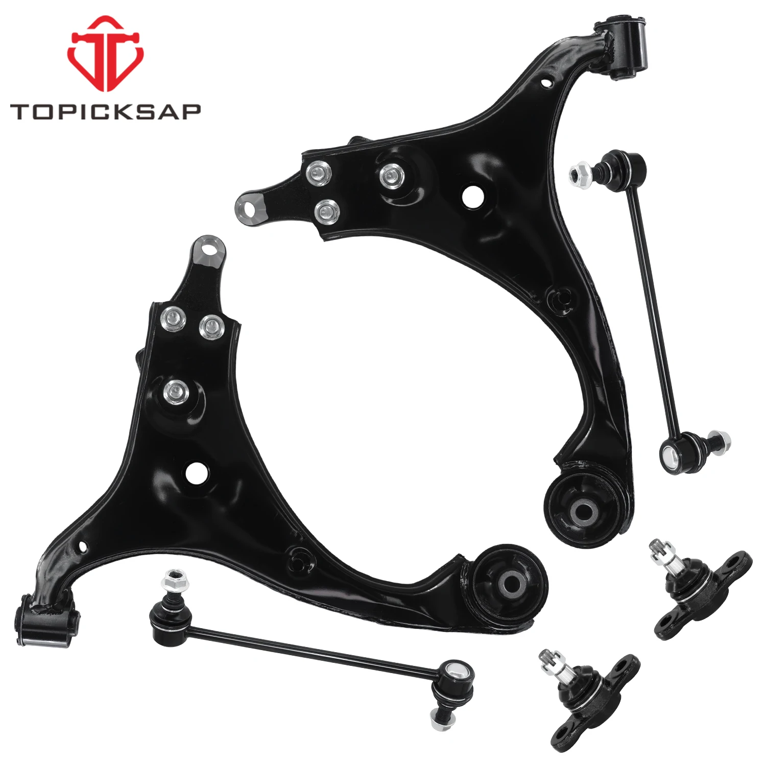 TOPICKSAP 6pcs Front Lower Control Arm Ball Joint Sway Bar Link Kit for Kia Forte Forte Koup 2010-2013
TOPICKSAP 6pcs Front Lower Control Arm Ball Joint Sway Bar Link Kit for Kia Forte Forte Koup 2010-2013