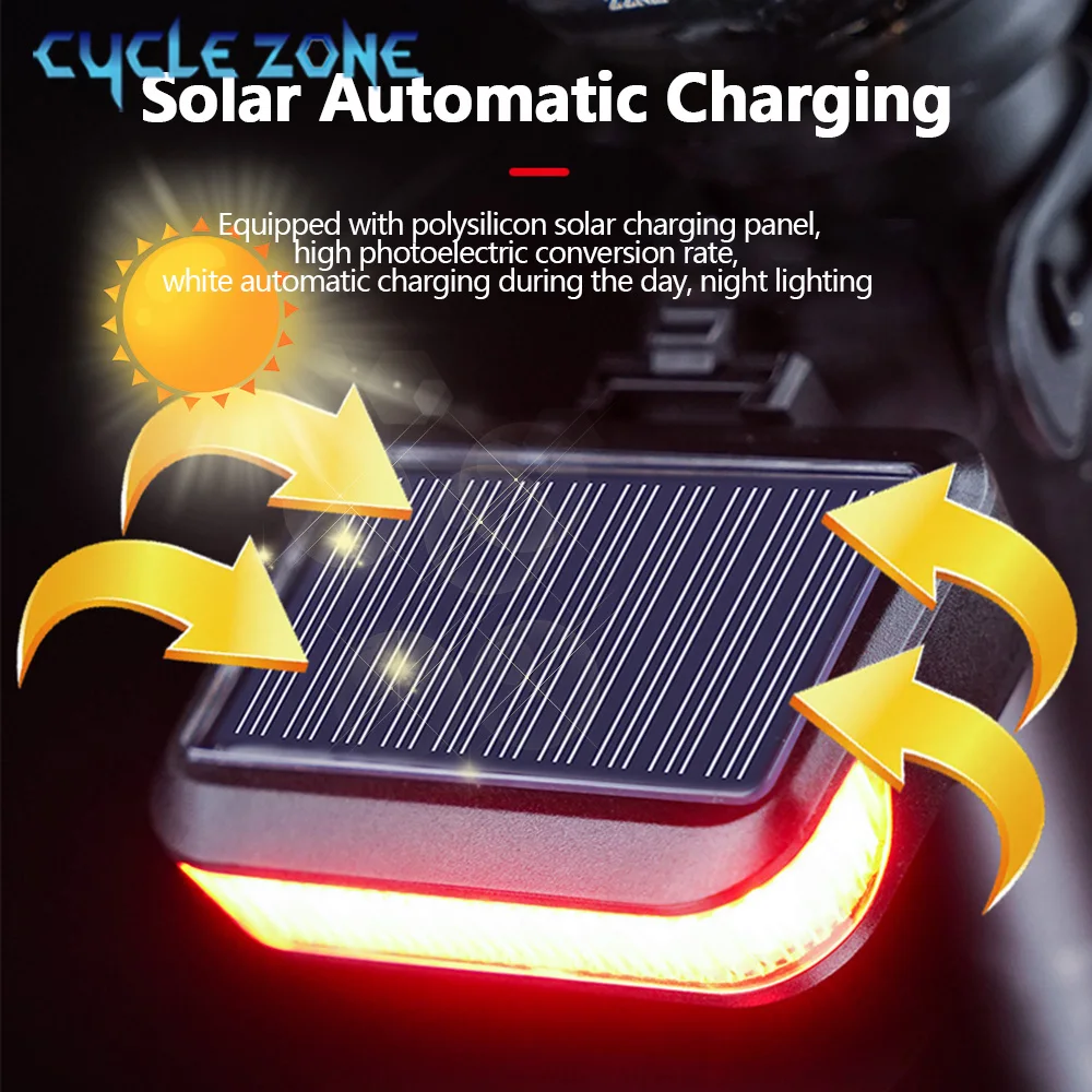 Bicycle Taillight Solar Energy Cycling Rear Lights Mountain MTB Road Bike Solar Energy Tail Light Night Cycling Safety Red Lamp
Bicycle Taillight Solar Energy Cycling Rear Lights Mountain MTB Road Bike Solar Energy Tail Light Night Cycling Safety Red Lamp