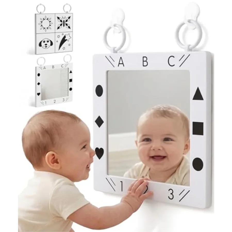 Premium Tactile Baby Mirror Toy for Tummy Time and Play Double-Sided High-Contrast Sensory Supports Crawling and Vision Easy Cl
Premium Tactile Baby Mirror Toy for Tummy Time and Play Double-Sided High-Contrast Sensory Supports Crawling and Vision Easy Cl
