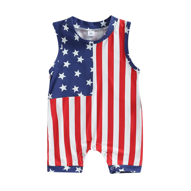 Girls Boys Short Romper Baby Summer Sleeveless Star Striped Print Casual Party Street Short Jumpsuit
Girls Boys Short Romper Baby Summer Sleeveless Star Striped Print Casual Party Street Short Jumpsuit
