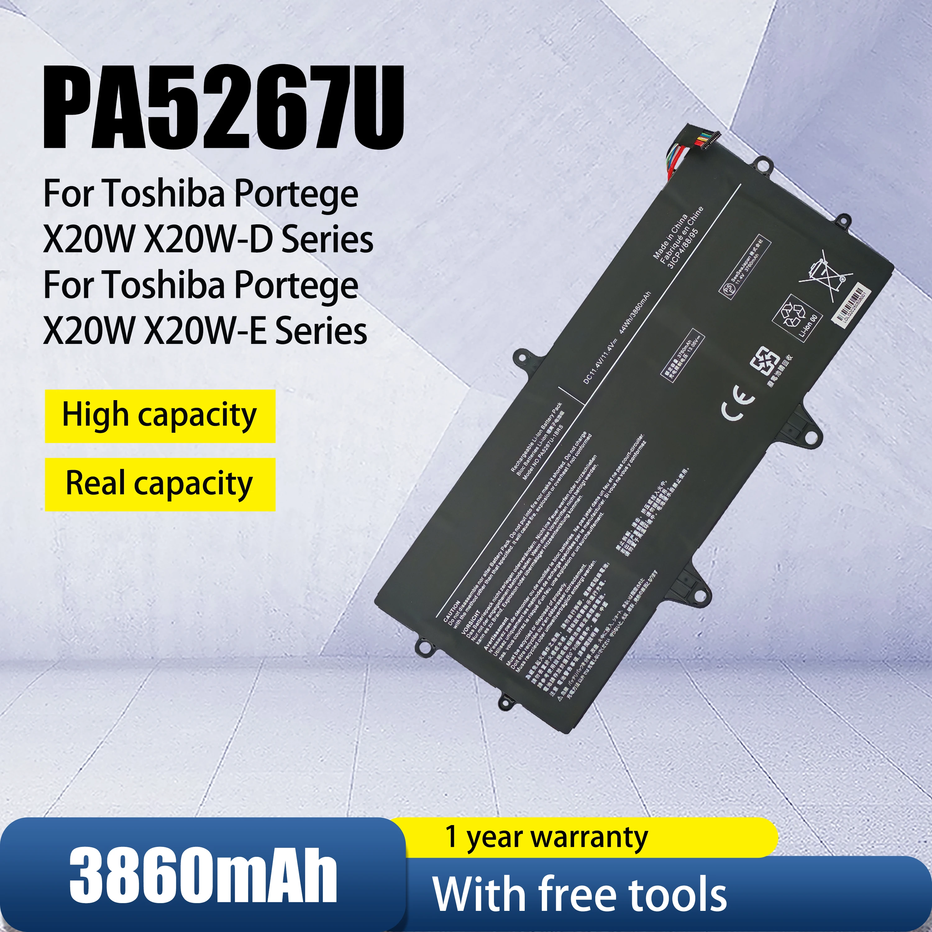 Original capacity PA5267U-1BRS Laptop Battery For X20W-D-10Q X20W-D-11N X20W-D1252 -E-10X -D-14G -E-BTO -D-10R X20W-E PA5267U
Original capacity PA5267U-1BRS Laptop Battery For X20W-D-10Q X20W-D-11N X20W-D1252 -E-10X -D-14G -E-BTO -D-10R X20W-E PA5267U