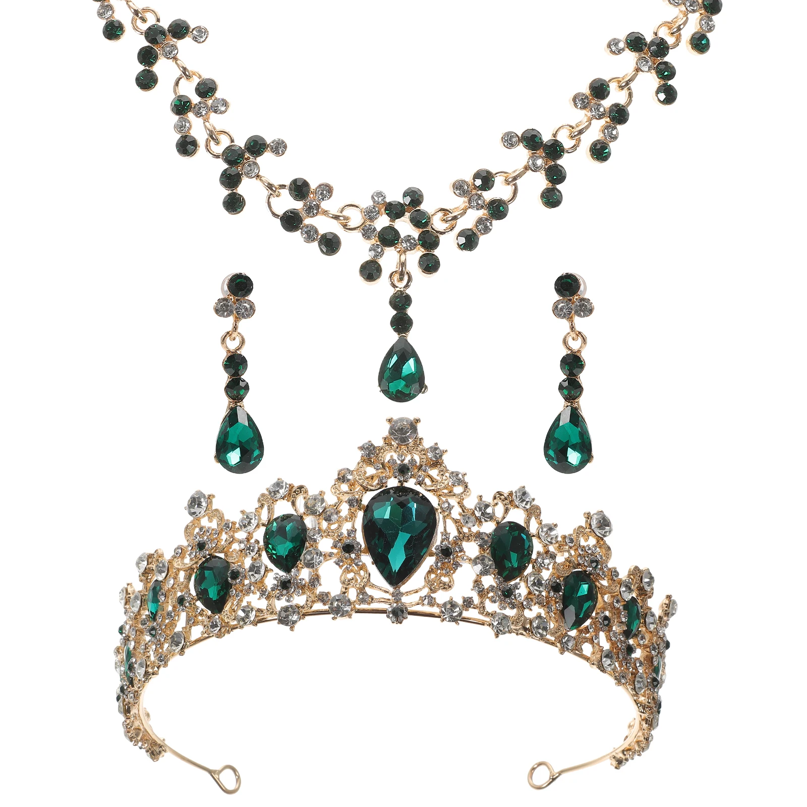 Crown Necklace Earring Set Elegant Jewelry for Wedding Dress Party Costume Women Bridesmaid Stylish Design Popular Gift
Crown Necklace Earring Set Elegant Jewelry for Wedding Dress Party Costume Women Bridesmaid Stylish Design Popular Gift