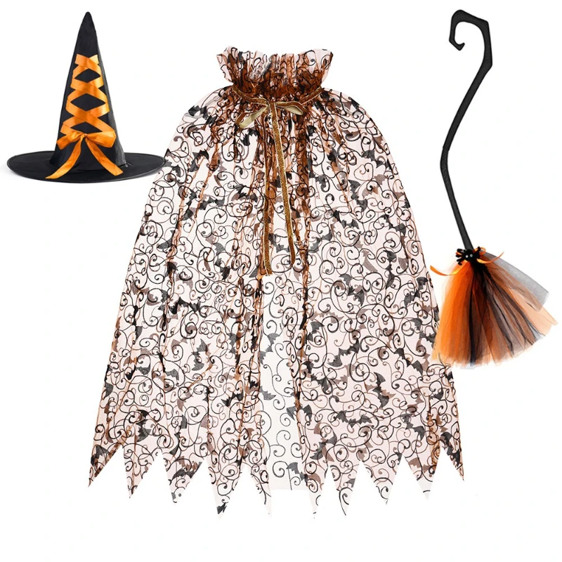 Halloween Versatile Fashion Magic Set Multiple Styles Wizard Hat, Cloak & Broomstick Set Creative Cosplay Costume Accessories
Halloween Versatile Fashion Magic Set Multiple Styles Wizard Hat, Cloak & Broomstick Set Creative Cosplay Costume Accessories