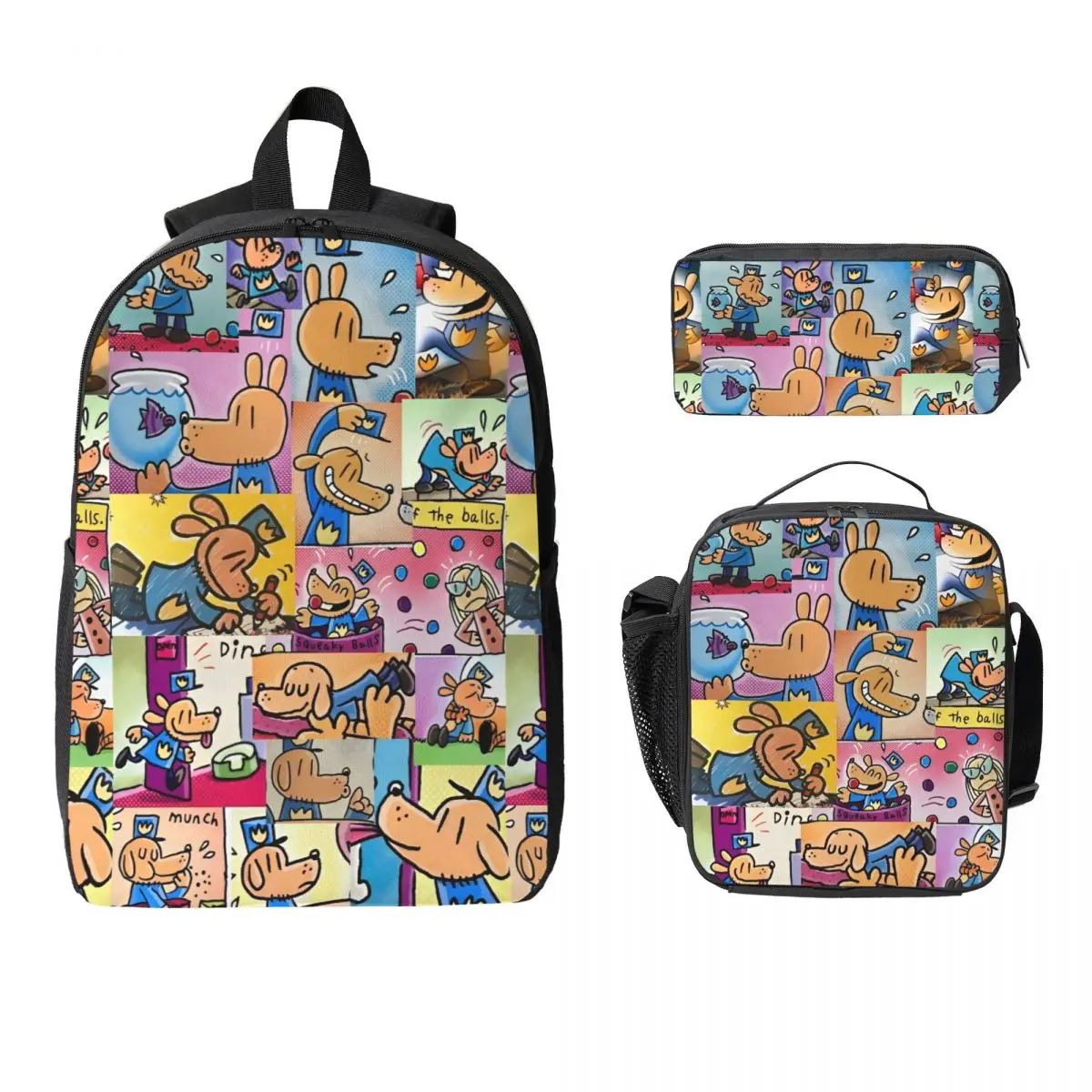 3Pcs Dog Man School bags Set for Children Pen Bags Backpack Sets with Lunch Box For Primary School Students Daypack
3Pcs Dog Man School bags Set for Children Pen Bags Backpack Sets with Lunch Box For Primary School Students Daypack