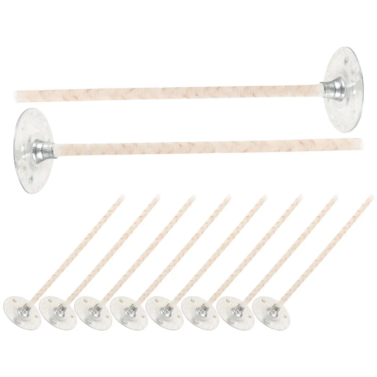 10 Pcs Decorative Wax Core Cotton Wicks DIY Scented for Making Aromatherapy with Metal Base Thread
10 Pcs Decorative Wax Core Cotton Wicks DIY Scented for Making Aromatherapy with Metal Base Thread