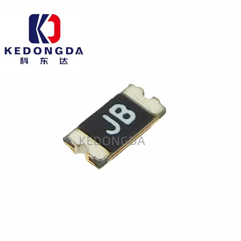 1206 gold self-recovery fuse 0.35A 6V silk screen JB Surface mount self-recovery fuse
1206 gold self-recovery fuse 0.35A 6V silk screen JB Surface mount self-recovery fuse
