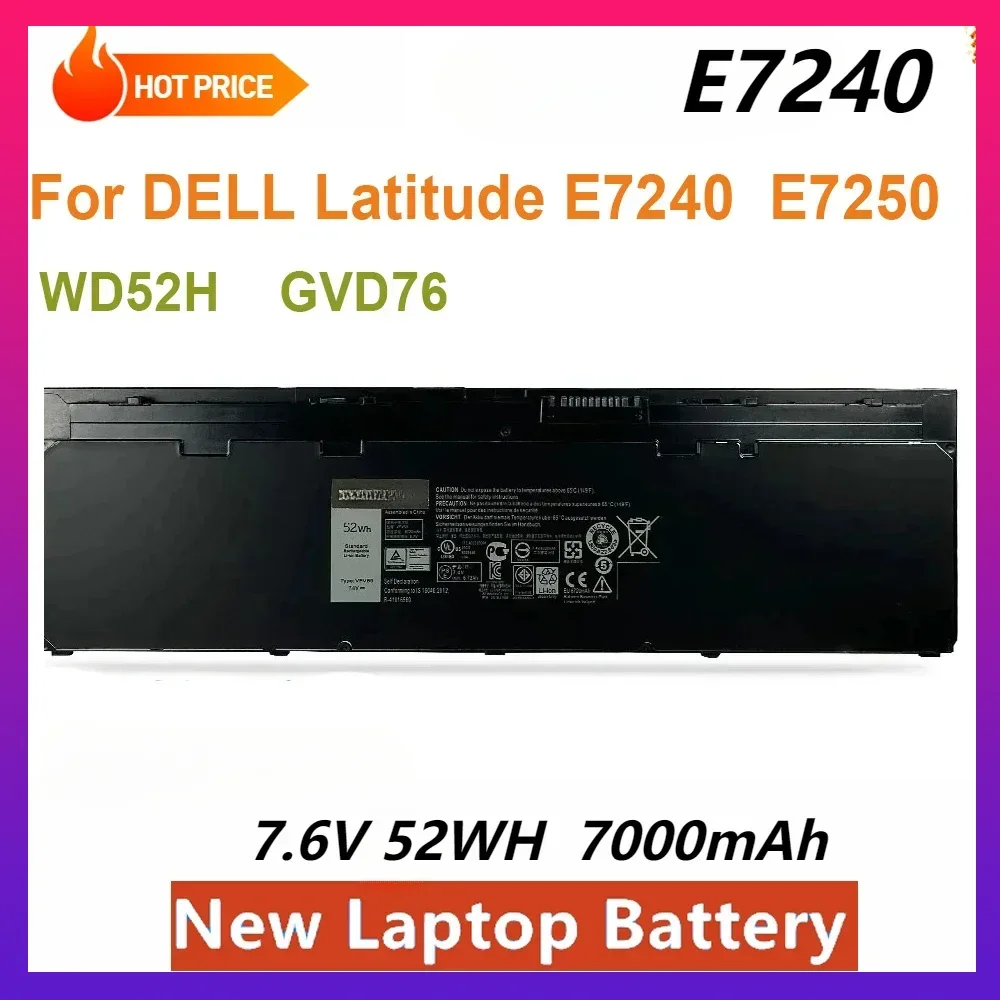 New E7240 Laptop Battery for DELL Latitude E7240 E7250 Serie VFV59 WD52H GVD76 KWFFN 7.6V 52WH 7000mAh High Quality in Stock
New E7240 Laptop Battery for DELL Latitude E7240 E7250 Serie VFV59 WD52H GVD76 KWFFN 7.6V 52WH 7000mAh High Quality in Stock
