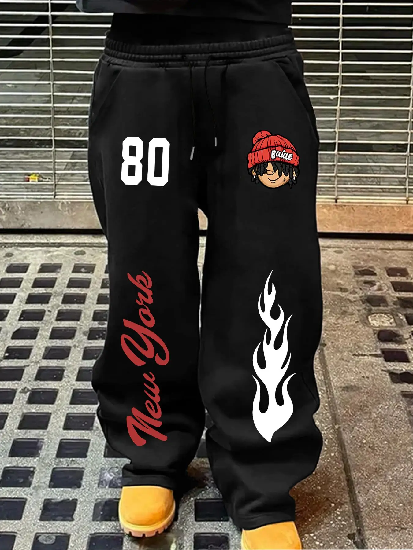 Спортивные брюки прямого кроя с цифровым принтом Flame, повседневный уличный стиль, доступны в размерах от S до XXL.
Спортивные брюки прямого кроя с цифровым принтом Flame, повседневный уличный стиль, доступны в размерах от S до XXL.