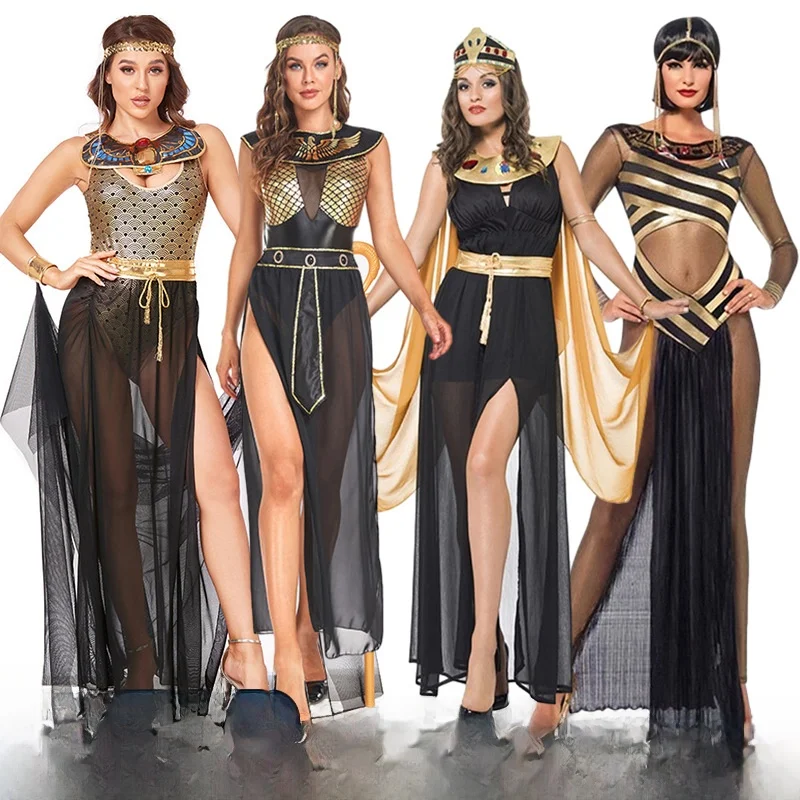 New Arrival Halloween Egyptian Princess Costume Roman Ancient Female Adult Nationality Cosplay Fashion Stage Performance Dress
New Arrival Halloween Egyptian Princess Costume Roman Ancient Female Adult Nationality Cosplay Fashion Stage Performance Dress