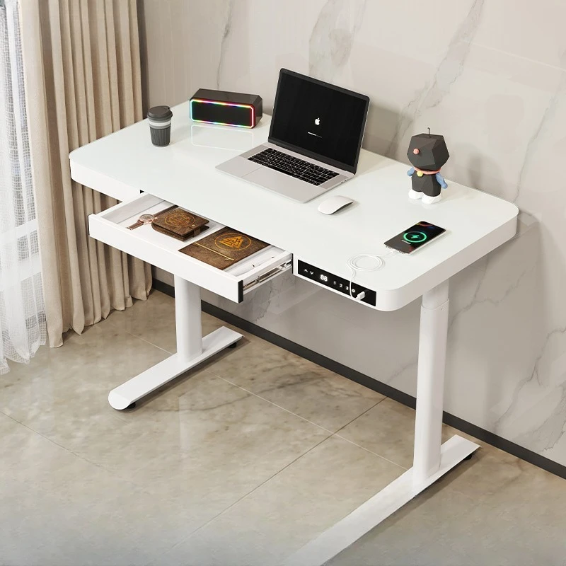 Electric intelligent tempered glass with drawer lift table Home multi-functional office Stand-up computer lift table 
Electric intelligent tempered glass with drawer lift table Home multi-functional office Stand-up computer lift table