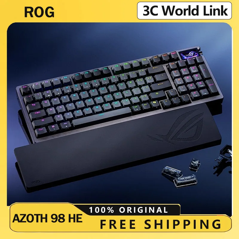Магнитная клавиатура ROG Azoth 98 HE RGB 8K с OLED-экраном Беспроводная игровая клавиатура Bluetooth ROG HFX V2 Магнитный переключатель для ПК
Магнитная клавиатура ROG Azoth 98 HE RGB 8K с OLED-экраном Беспроводная игровая клавиатура Bluetooth ROG HFX V2 Магнитный переключатель для ПК