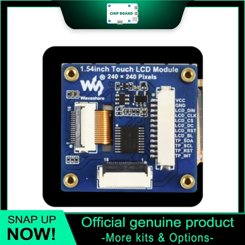 Waveshare 1.54" LCD module, 240×240 IPS screen, SPI/I2C, 262K color embedded display
Waveshare 1.54" LCD module, 240×240 IPS screen, SPI/I2C, 262K color embedded display
