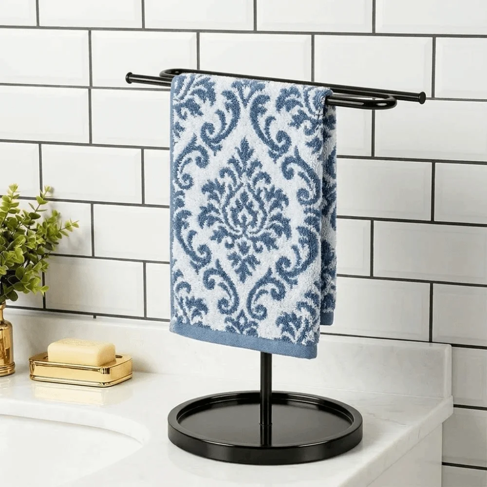Non-Slip Metal Towel Holder Stable Weighted Base Hand Towel Stand Space Saving Decorative S-Shape Towel Stand Vanity Countertop
Non-Slip Metal Towel Holder Stable Weighted Base Hand Towel Stand Space Saving Decorative S-Shape Towel Stand Vanity Countertop