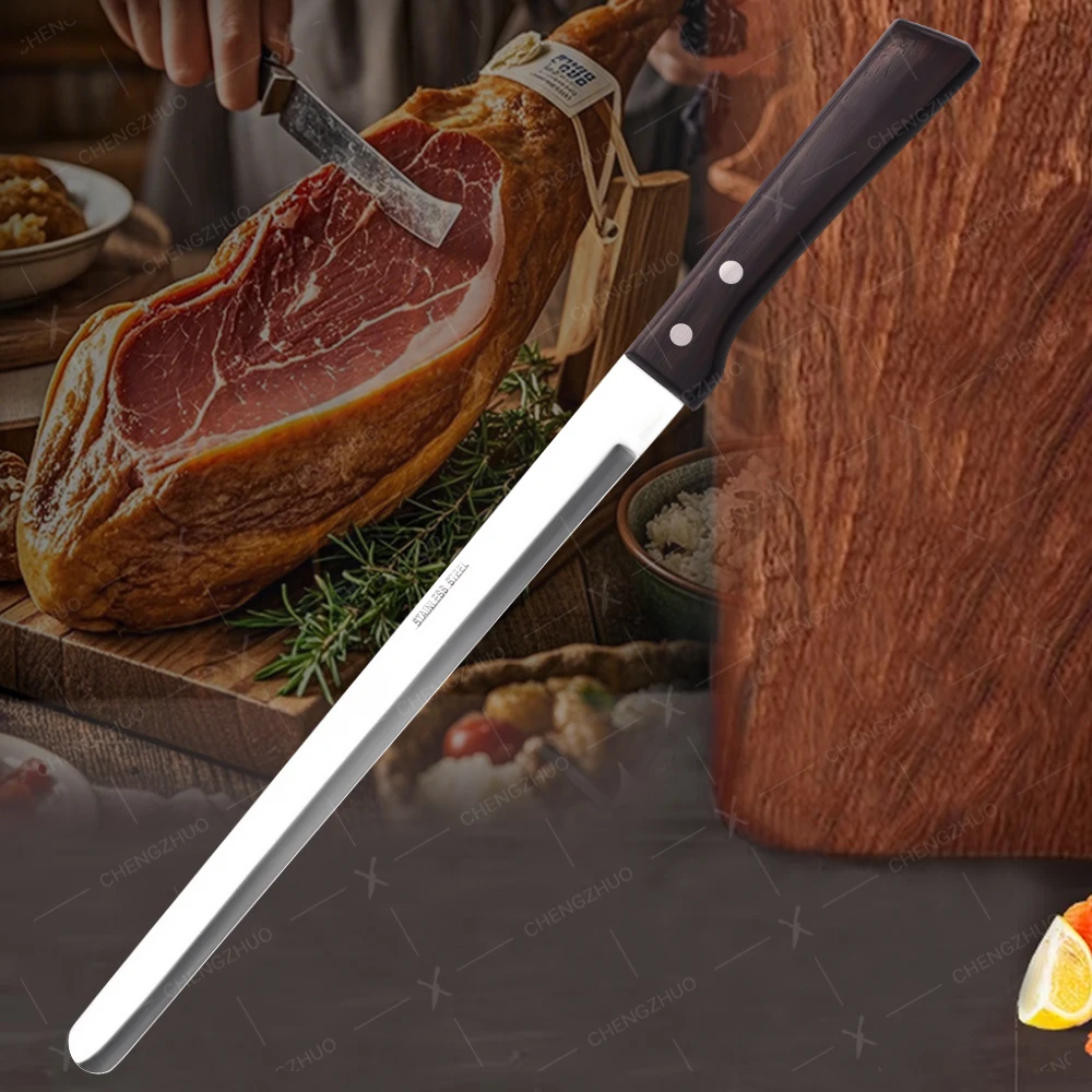 Sliced Ham Knife Spanish Barbecue Knives Sharp Fruit Knife Steak Knives Professional Chef's Knife Kitchen Cooking Tools
Sliced Ham Knife Spanish Barbecue Knives Sharp Fruit Knife Steak Knives Professional Chef's Knife Kitchen Cooking Tools