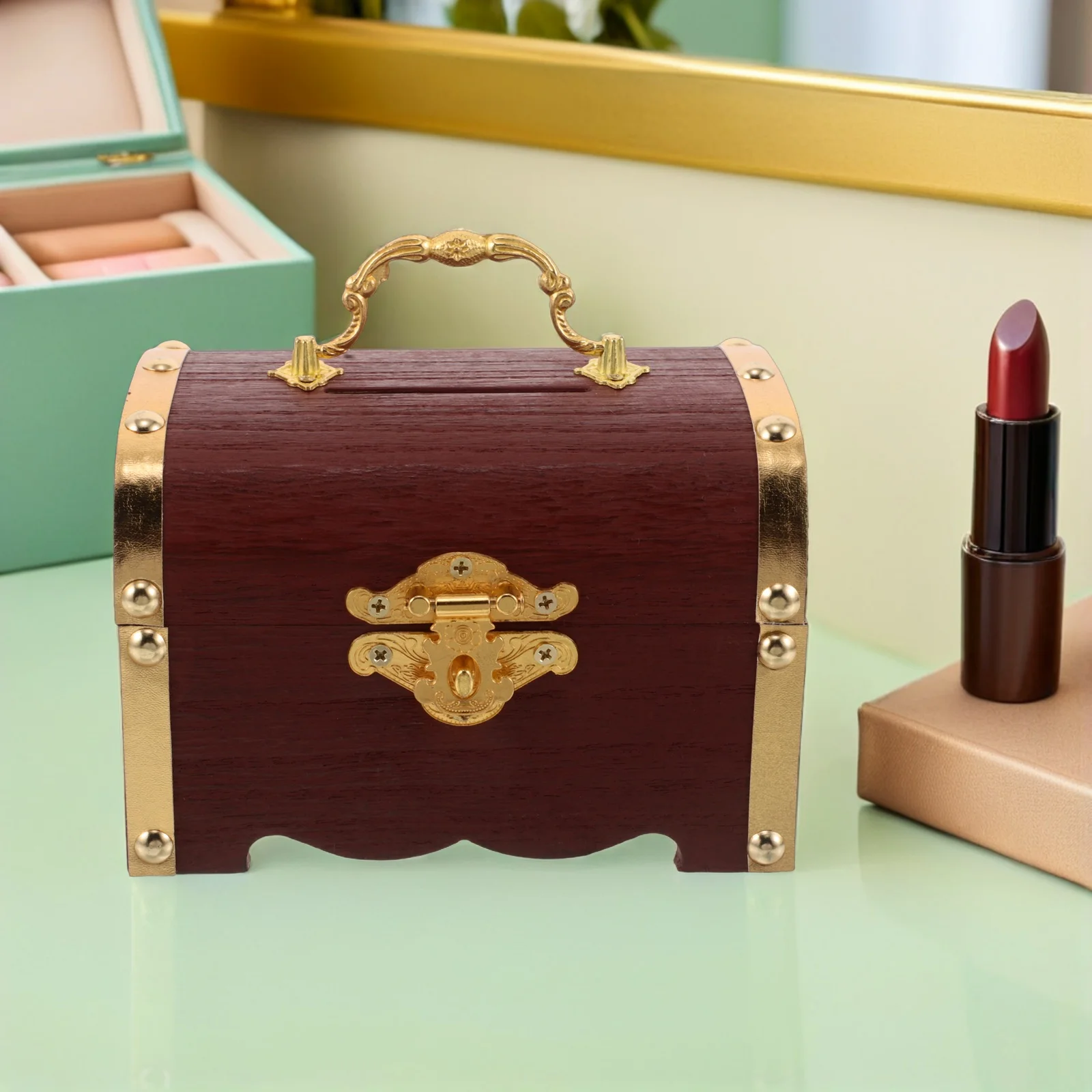 Jewelry Retro Storage Box Supply Container Small Treasure Chest Decorative Case Watch for Men Brown Pirate Boxes Child
Jewelry Retro Storage Box Supply Container Small Treasure Chest Decorative Case Watch for Men Brown Pirate Boxes Child