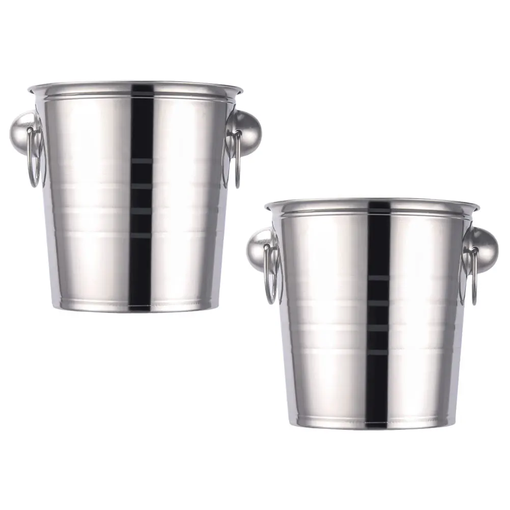 2 Pcs Stainless Steel Ice Buckets 3L Small Size for Cocktail Beer Bucket Set Smooth Edge Scratch Resistant Bar
2 Pcs Stainless Steel Ice Buckets 3L Small Size for Cocktail Beer Bucket Set Smooth Edge Scratch Resistant Bar