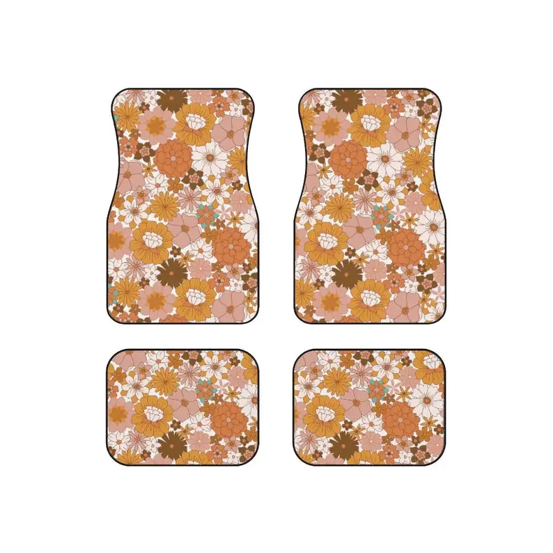 Groovy Flowers - Car Floor Mats | Boho Modern & Retro 70s Hippie Car Accessories | Yellow Orange Cute Flowers Car Mats Set For W
Groovy Flowers - Car Floor Mats | Boho Modern & Retro 70s Hippie Car Accessories | Yellow Orange Cute Flowers Car Mats Set For W