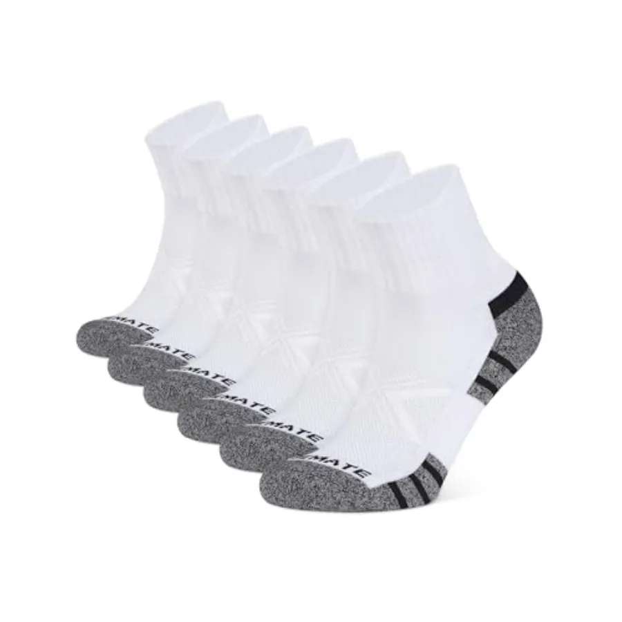 CLOSEMATE 6 Pack Mens Ankle Athletic Socks Cushioned Running Sports Cotton Quarter Socks
CLOSEMATE 6 Pack Mens Ankle Athletic Socks Cushioned Running Sports Cotton Quarter Socks