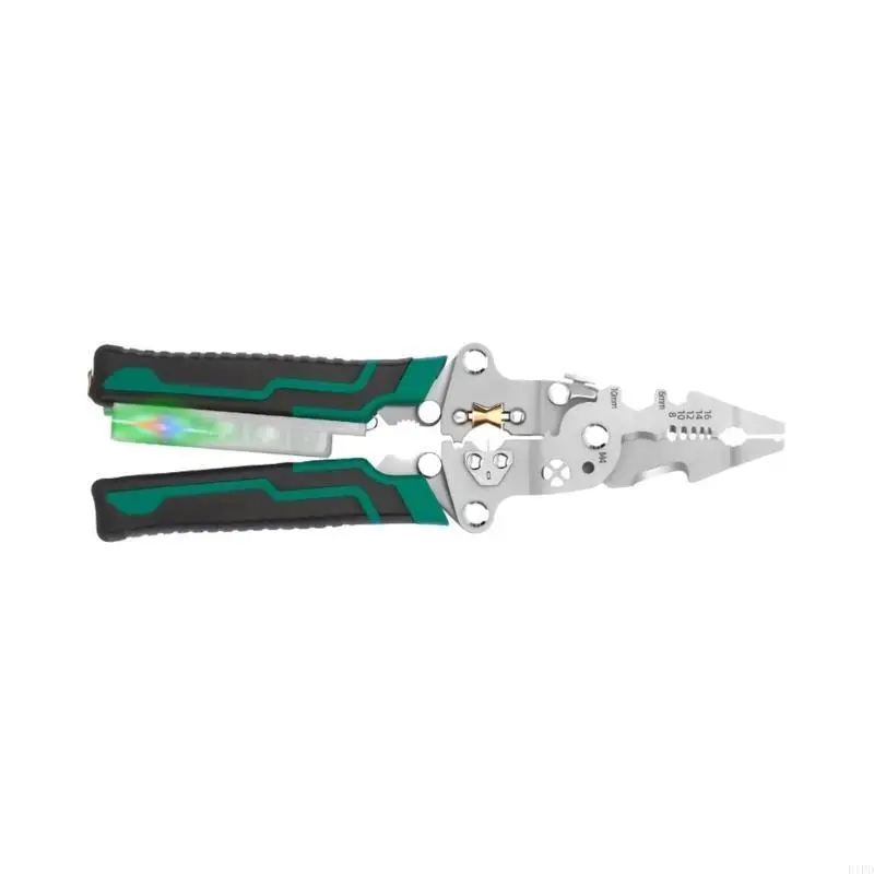 E1PD Складная проволочная стриптизер 4 в 1 PLEARSIPPING PLIERS для резки и вытягивания проводов с помощью измерения Functio
E1PD Складная проволочная стриптизер 4 в 1 PLEARSIPPING PLIERS для резки и вытягивания проводов с помощью измерения Functio