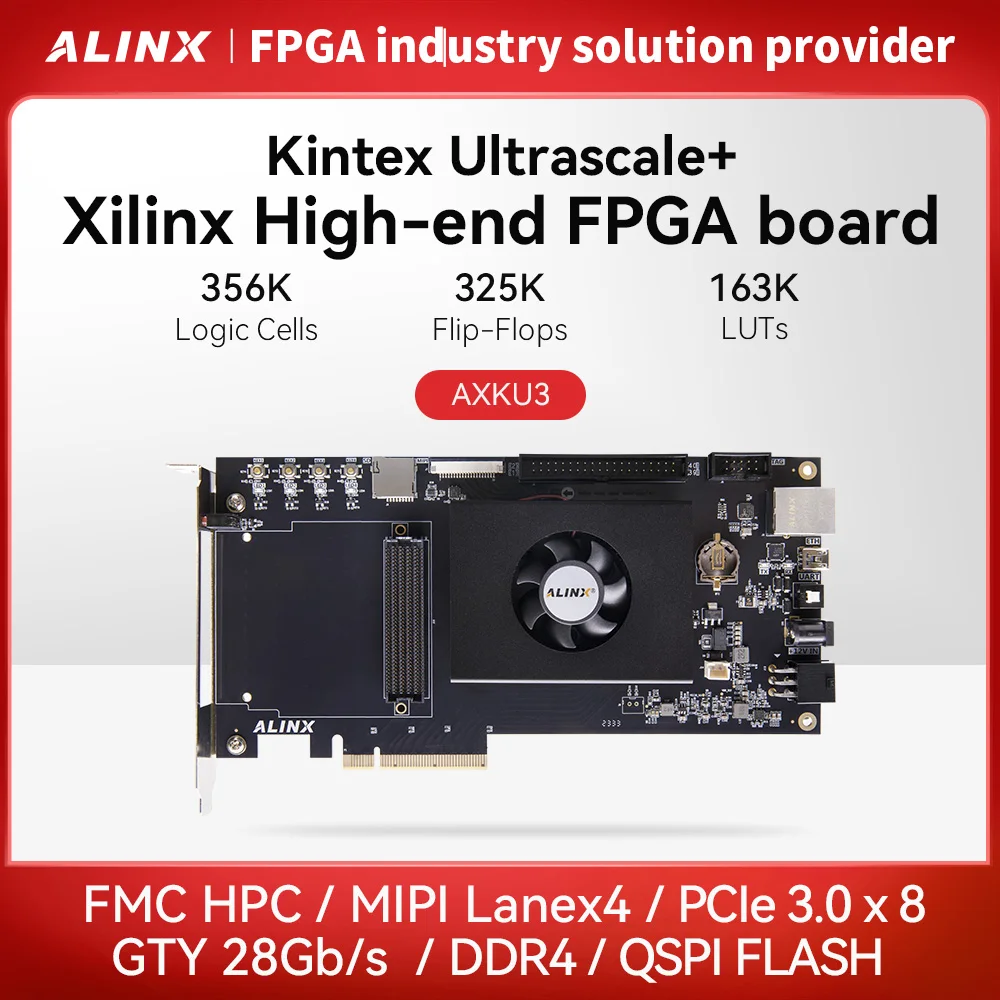 Плата и комплект Alinx Xilinx AXKU3 FPGA Dev с процессором AMD Kintex ™ США+ XCKU3P
Плата и комплект Alinx Xilinx AXKU3 FPGA Dev с процессором AMD Kintex ™ США+ XCKU3P