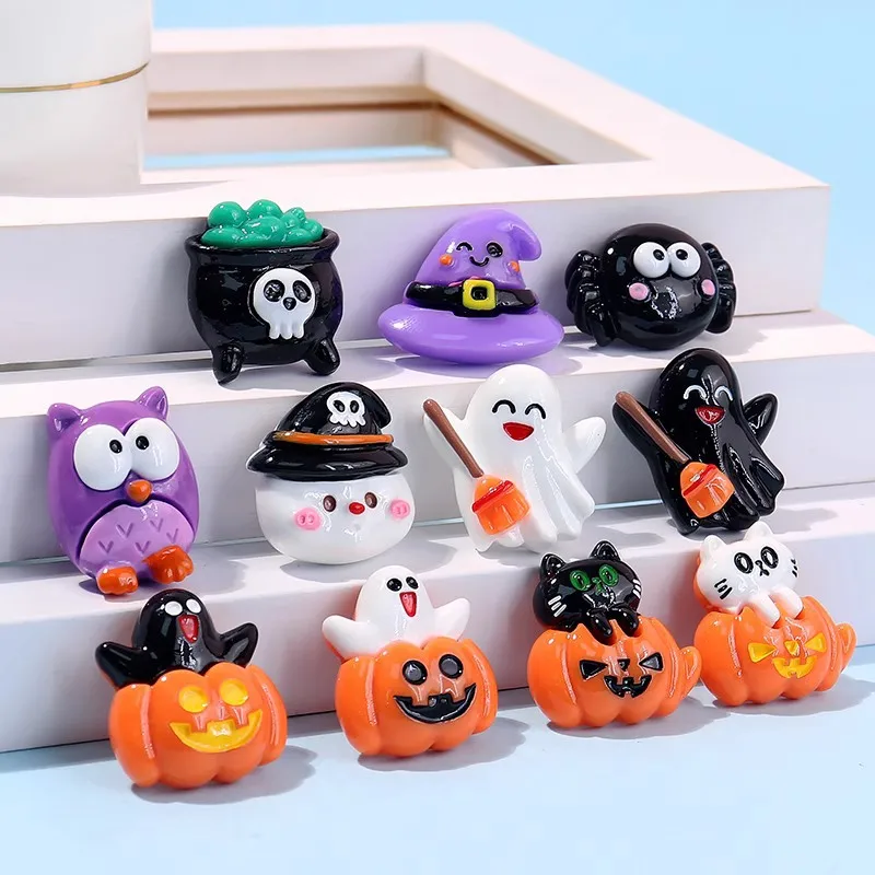 10 Pcs New Cute Mini Kawaii Cartoon Halloween Ghost, Pumpkin Head Resin Diy Fashion Jewellery Hairpin Decorate Accessories
10 Pcs New Cute Mini Kawaii Cartoon Halloween Ghost, Pumpkin Head Resin Diy Fashion Jewellery Hairpin Decorate Accessories
