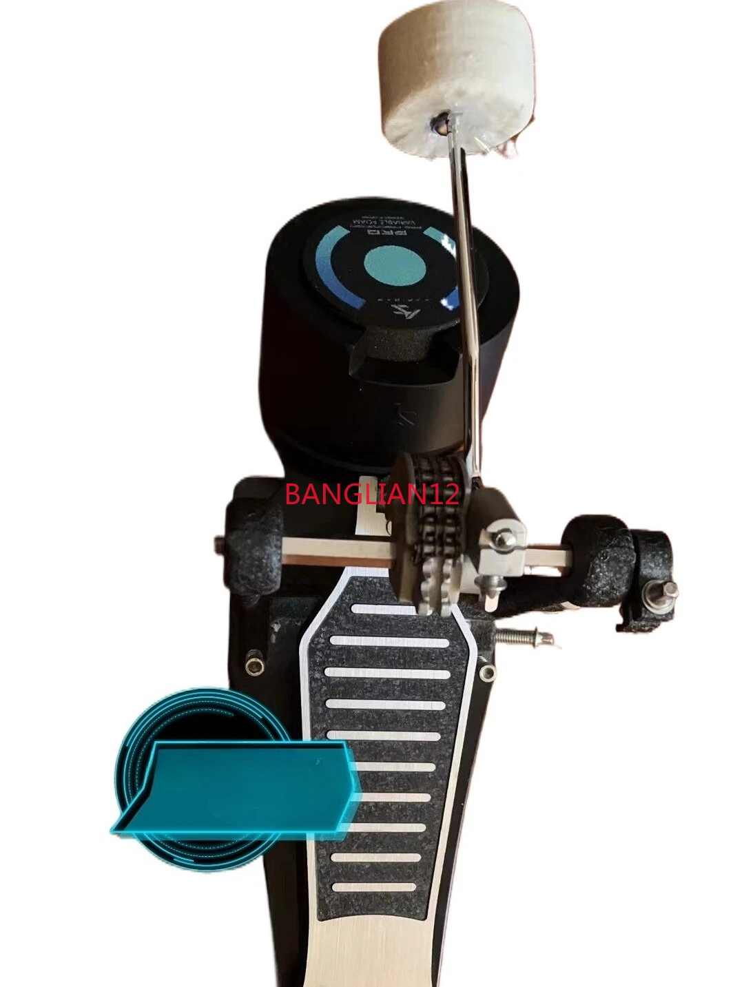 AS kick drum practitioner, without pedals, various foot-feeling hitting pads, special tools
AS kick drum practitioner, without pedals, various foot-feeling hitting pads, special tools
