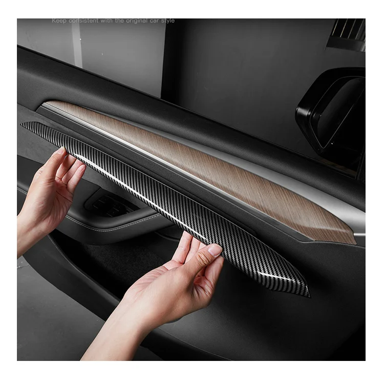 2 pcs car interior accessories dry carbon materials Interior trim Dashboard Panel Trim Sticker for tesla model 3 y 2021
2 pcs car interior accessories dry carbon materials Interior trim Dashboard Panel Trim Sticker for tesla model 3 y 2021