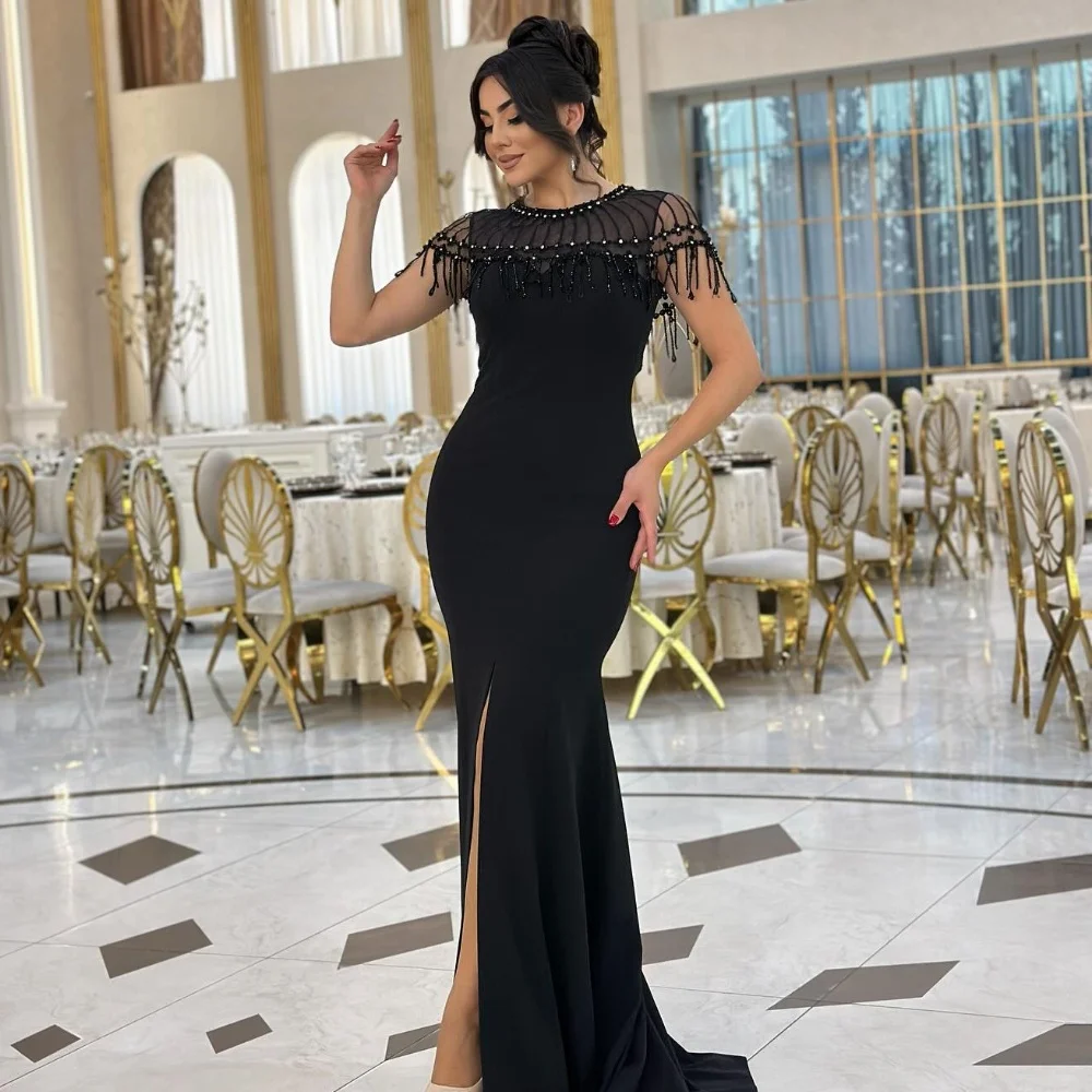 Customized Matching Exquisite Jersey Tassel Beading Rhinestone Mermaid Scoop Neck Long Dresses Bespoke Occasion Dresses Fashion
Customized Matching Exquisite Jersey Tassel Beading Rhinestone Mermaid Scoop Neck Long Dresses Bespoke Occasion Dresses Fashion