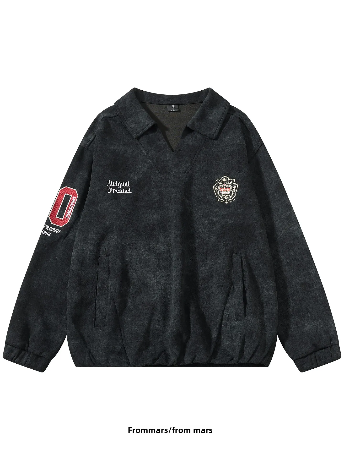 Свободная толстовка с V-образным вырезом, повседневная спортивная одежда от молодежного модного бренда, дышащая, из смеси хлопка и полиэстера
Свободная толстовка с V-образным вырезом, повседневная спортивная одежда от молодежного модного бренда, дышащая, из смеси хлопка и полиэстера