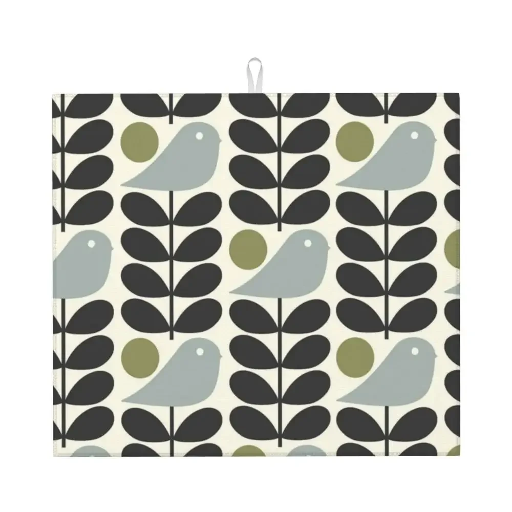 Custom Abstract Flowers Orla Kiely Dish Drying Mat for Kitchen Absorbent Quick Dry Scandinavian Style Microfiber Drainer Pads
Custom Abstract Flowers Orla Kiely Dish Drying Mat for Kitchen Absorbent Quick Dry Scandinavian Style Microfiber Drainer Pads